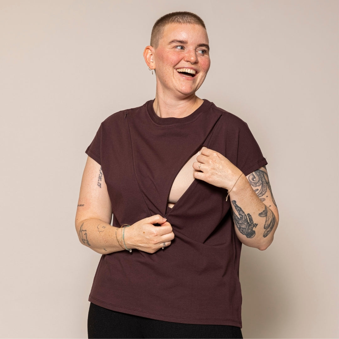Tulip Stillshirt – verdeckter Reißverschluss