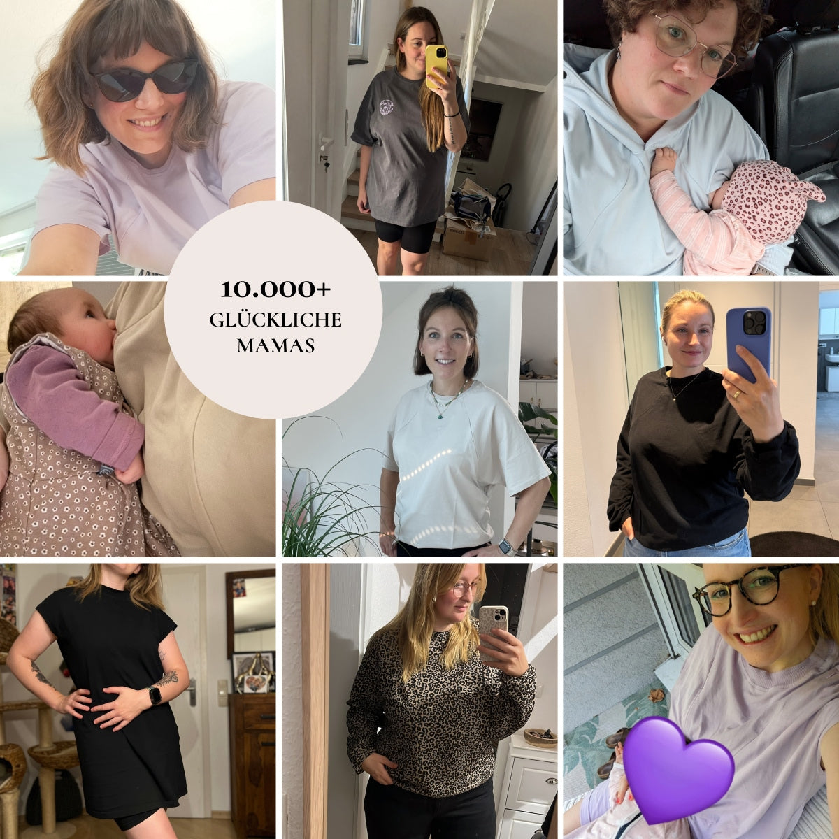 Oversized Heather Still-Hoodie 2.0 – verdeckter Reißverschluss