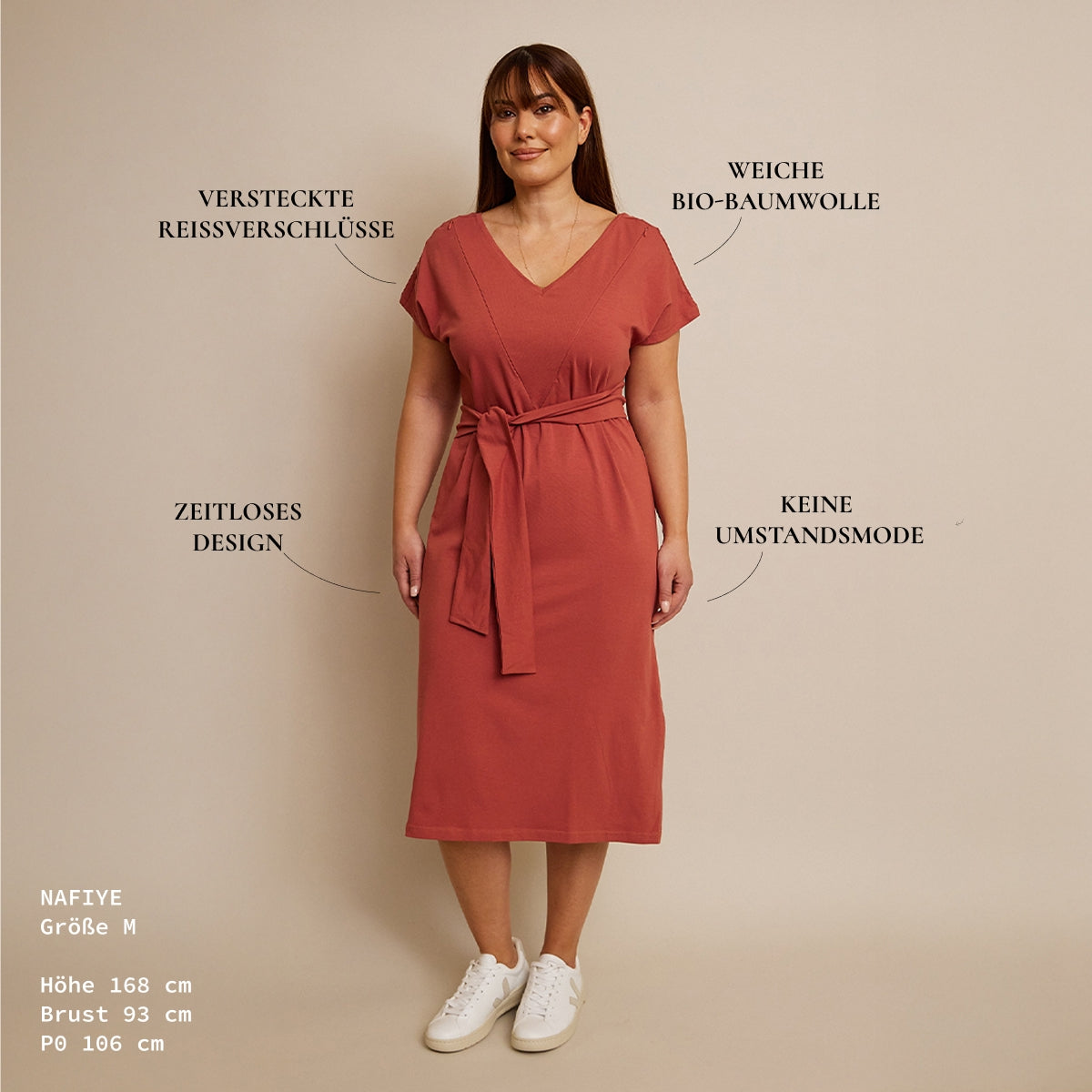 Alyssa Stillkleid – verdeckter Reißverschluss