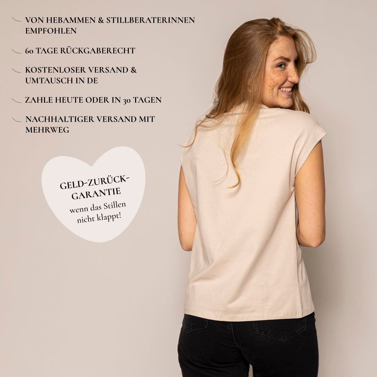 Tulip Stillshirt – verdeckter Reißverschluss