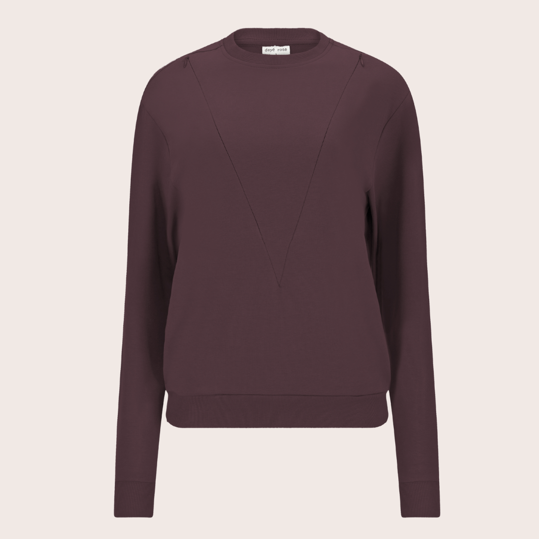 Azalea Stillpullover – verdeckter Reißverschluss