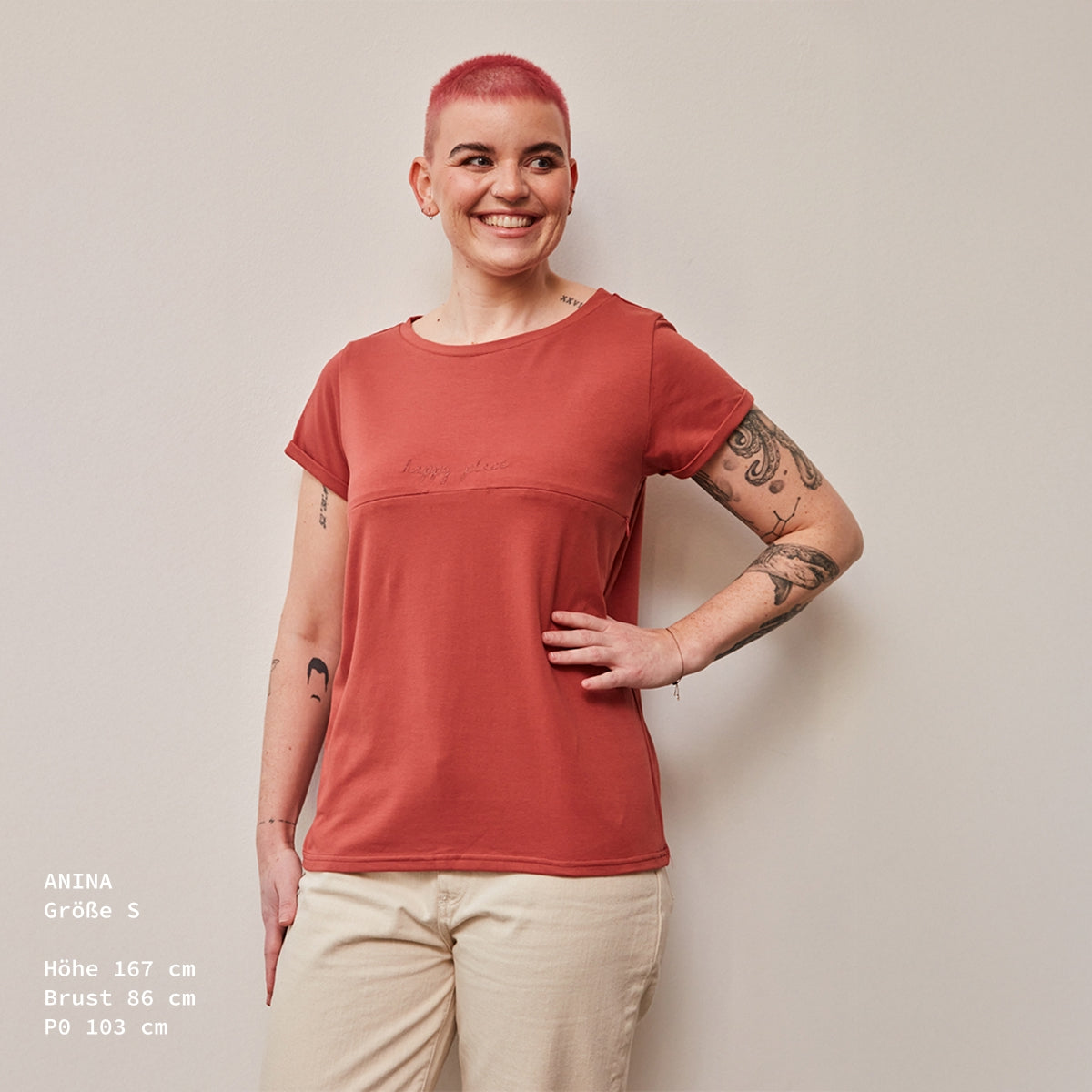 Lily Stillshirt – verdeckter Reißverschluss