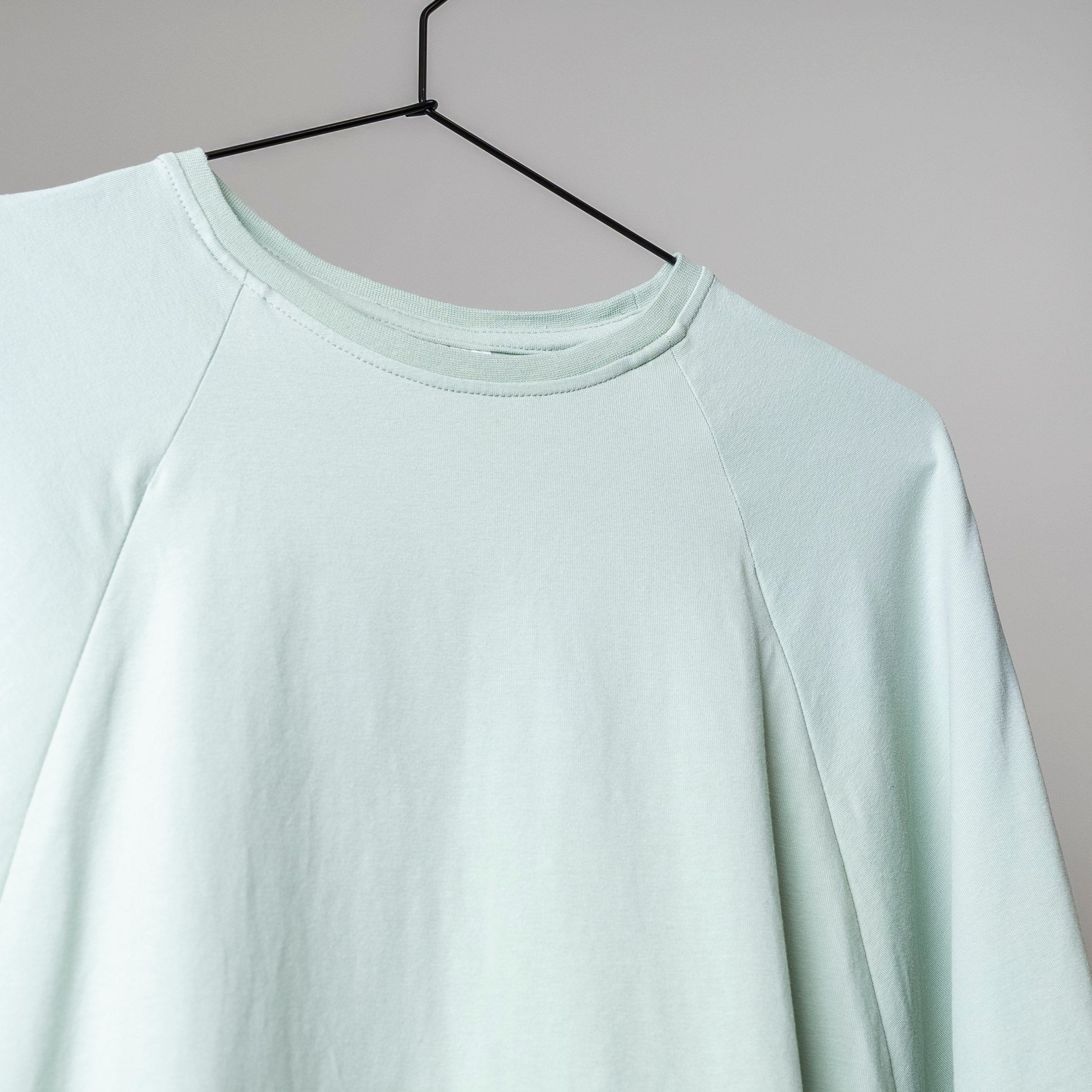 Oversized Heather Stillshirt – verdeckter Reißverschluss