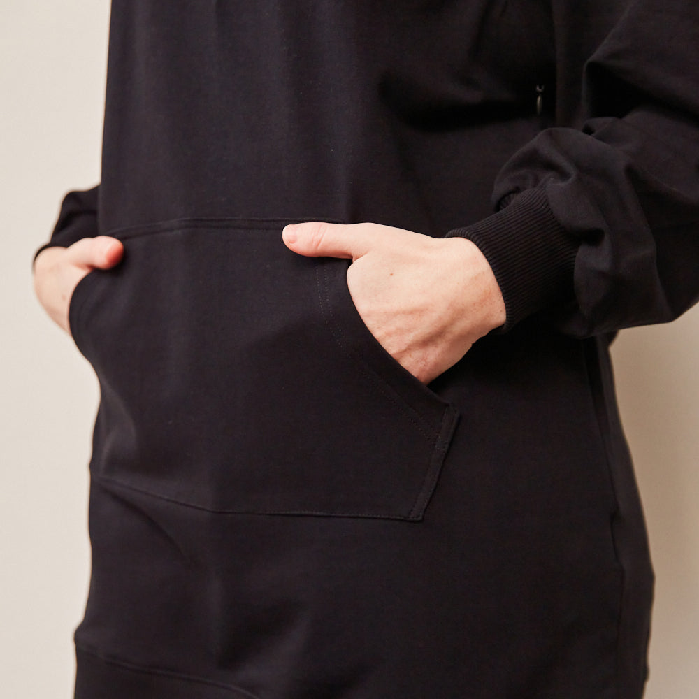 Oversized Heather Still-Hoodie aus Bio-Baumwolle