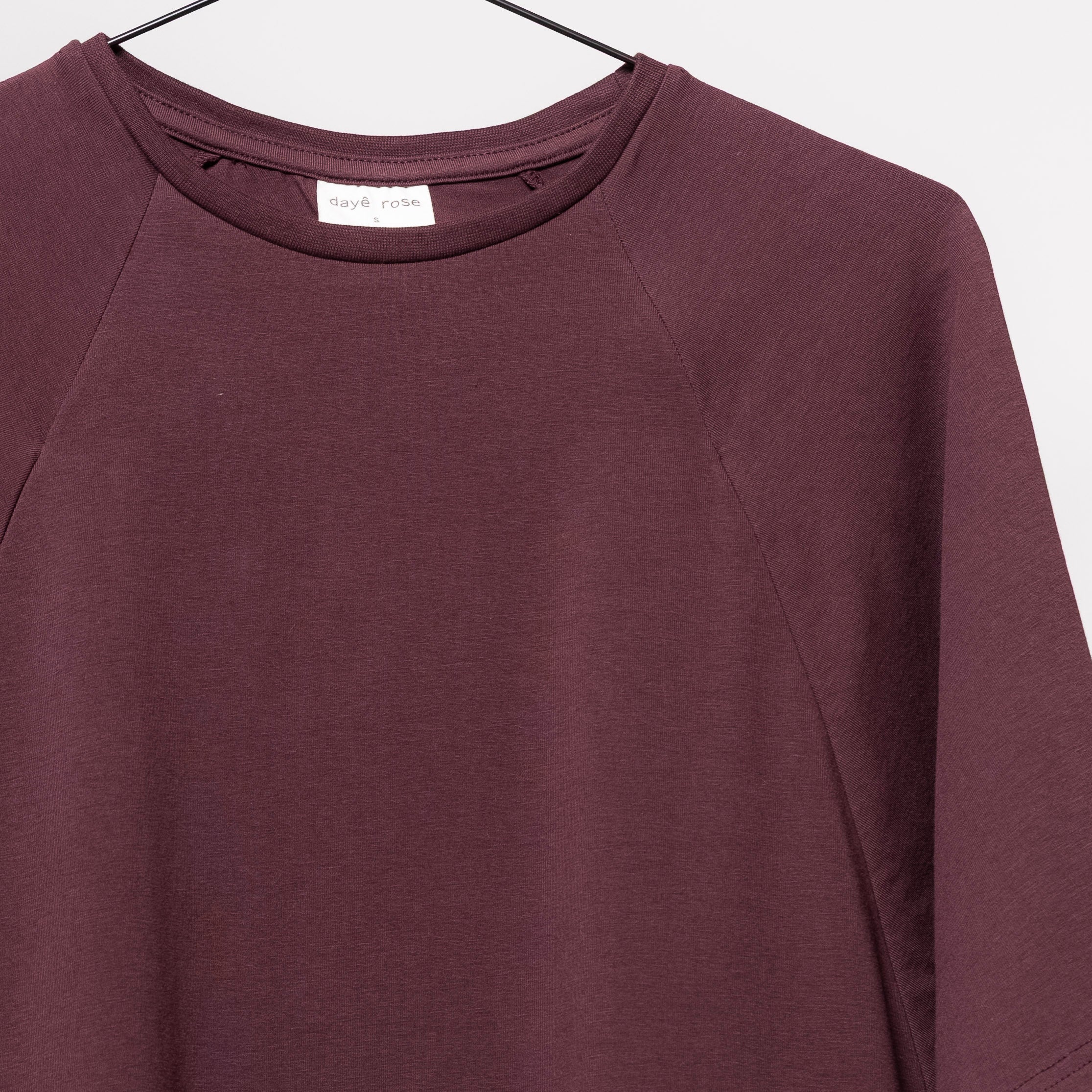 Oversized Heather Stillshirt – verdeckter Reißverschluss