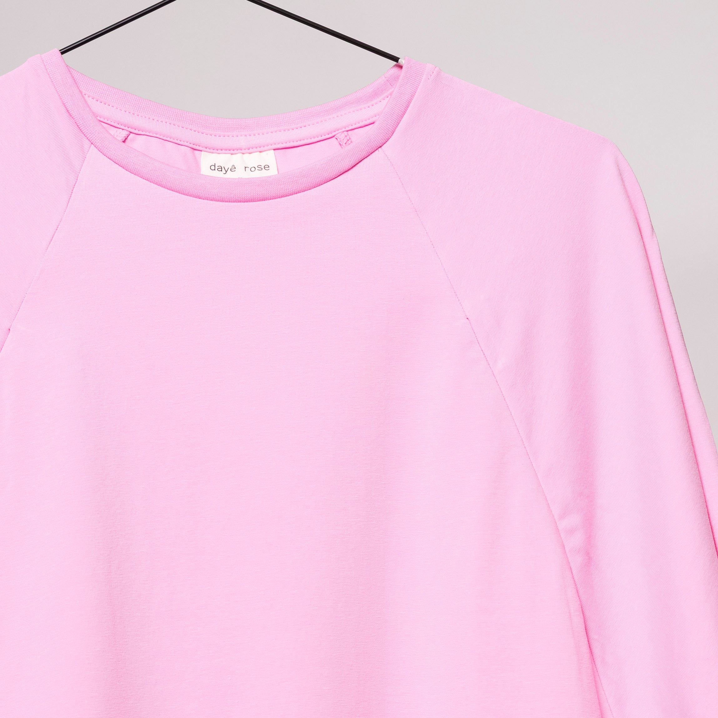 Oversized Heather Stillshirt – verdeckter Reißverschluss