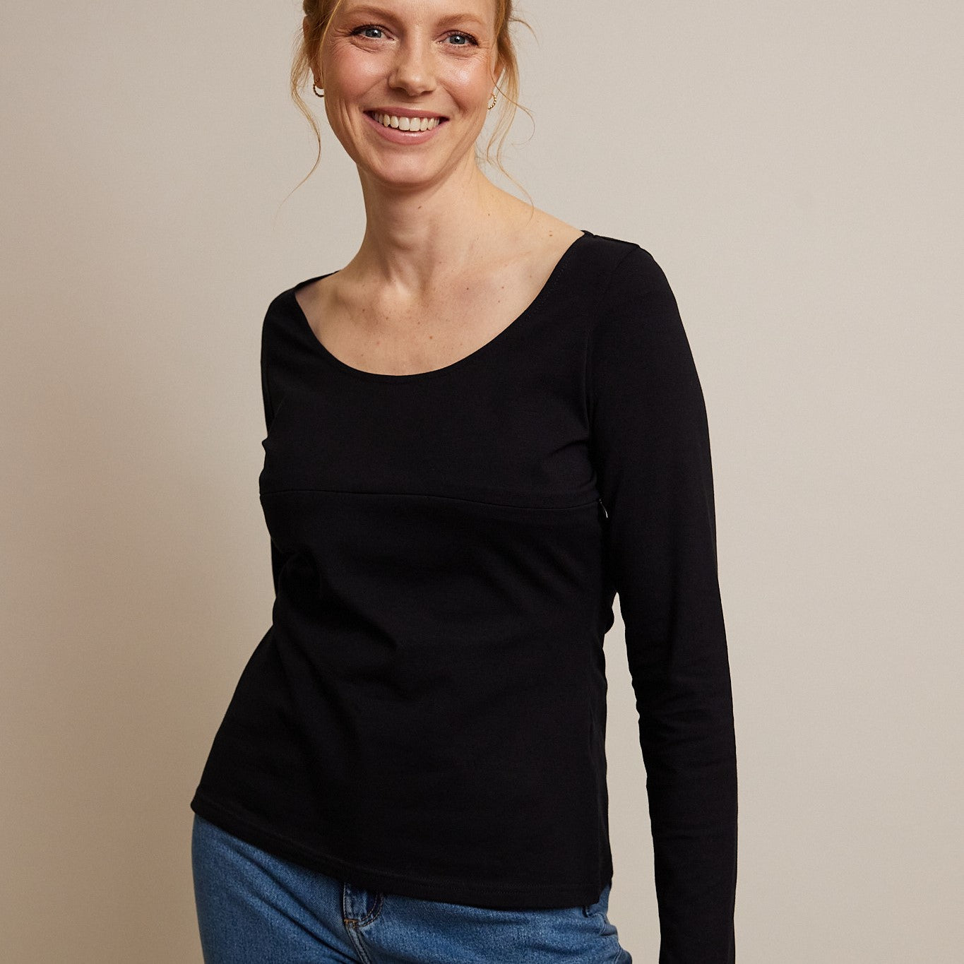 Holly Still-Longsleeve aus Bio-Baumwolle