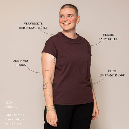 Tulip Stillshirt – verdeckter Reißverschluss