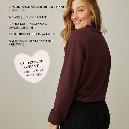 Snowdrop Stillpullover – verdeckter Reißverschluss