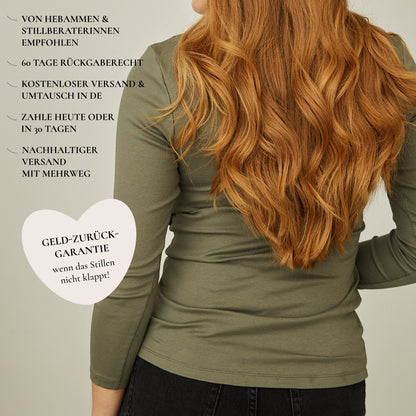 Ivy Still-Longsleeve – elegant verdeckter Stillzugang