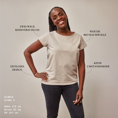 Lily Stillshirt – verdeckter Reißverschluss