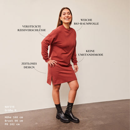 Azalea Stillkleid – verdeckter Reißverschluss