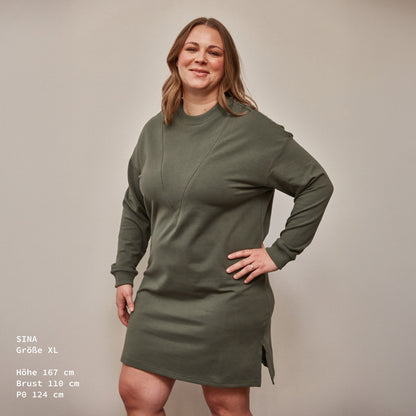 Azalea Stillkleid – verdeckter Reißverschluss