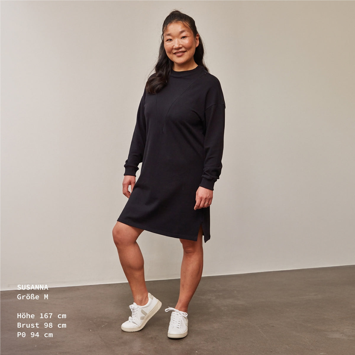 Azalea Stillkleid – verdeckter Reißverschluss