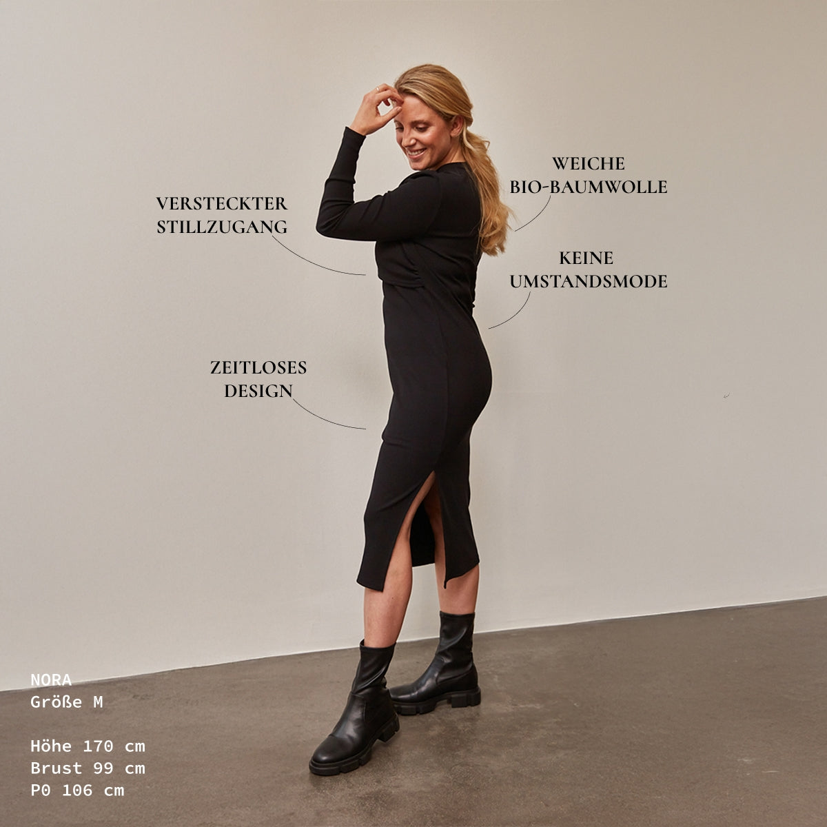 Jasmine Stillkleid – elegant verdeckter Stillzugang