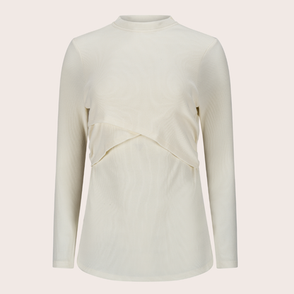 Jasmine Still-Longsleeve – elegant verdeckter Stillzugang