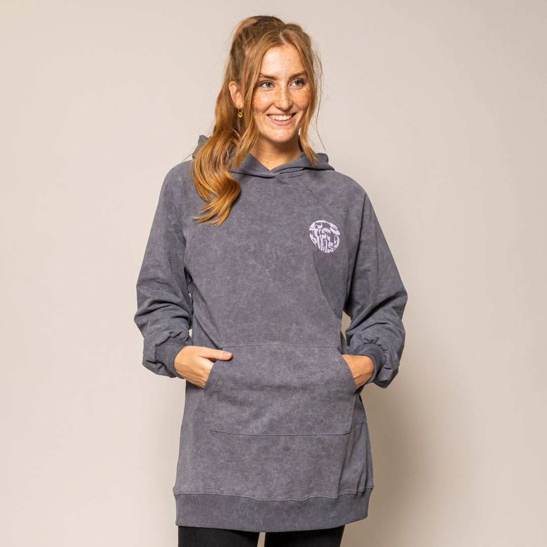 "It's Just A Phase" Heather Still-Hoodie aus Bio-Baumwolle