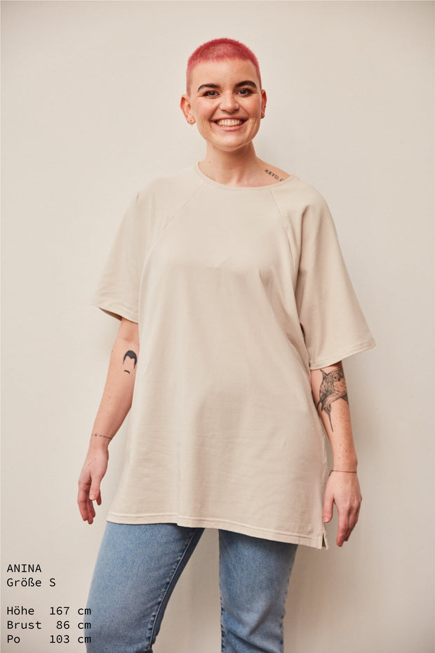 Oversized Heather Stillshirt aus Bio-Baumwolle