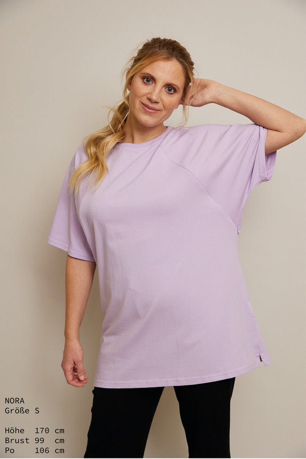 Oversized Heather Stillshirt aus Bio-Baumwolle