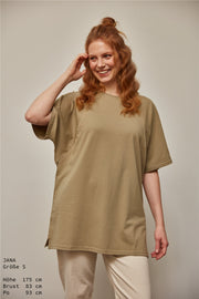 Oversized Heather Stillshirt aus Bio-Baumwolle