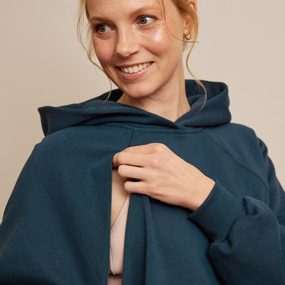 Oversized Heather Still-Hoodie aus Bio-Baumwolle 2.0