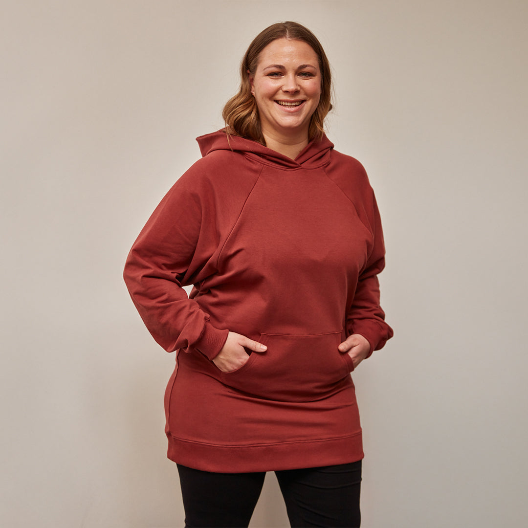 Oversized Heather Still-Hoodie aus Bio-Baumwolle 2.0