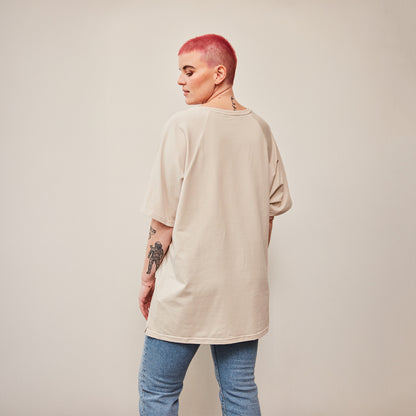 Oversized Heather Stillshirt aus Bio-Baumwolle