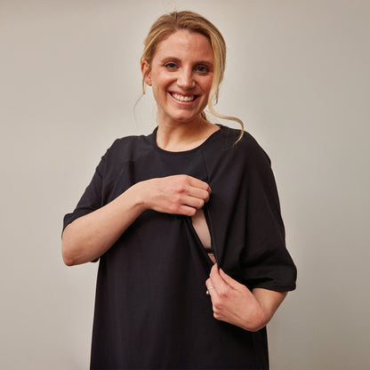 Oversized Heather Stillshirt aus Bio-Baumwolle