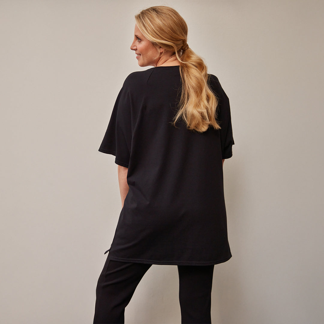 Oversized Heather Stillshirt aus Bio-Baumwolle