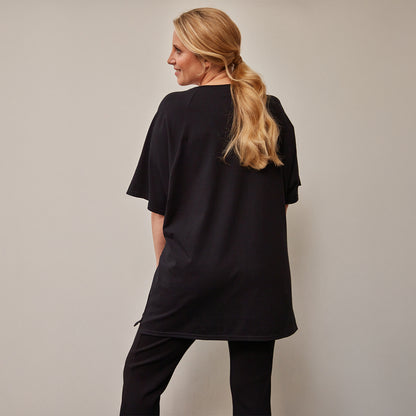 Oversized Heather Stillshirt aus Bio-Baumwolle
