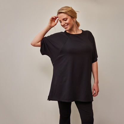 Oversized Heather Stillshirt aus Bio-Baumwolle