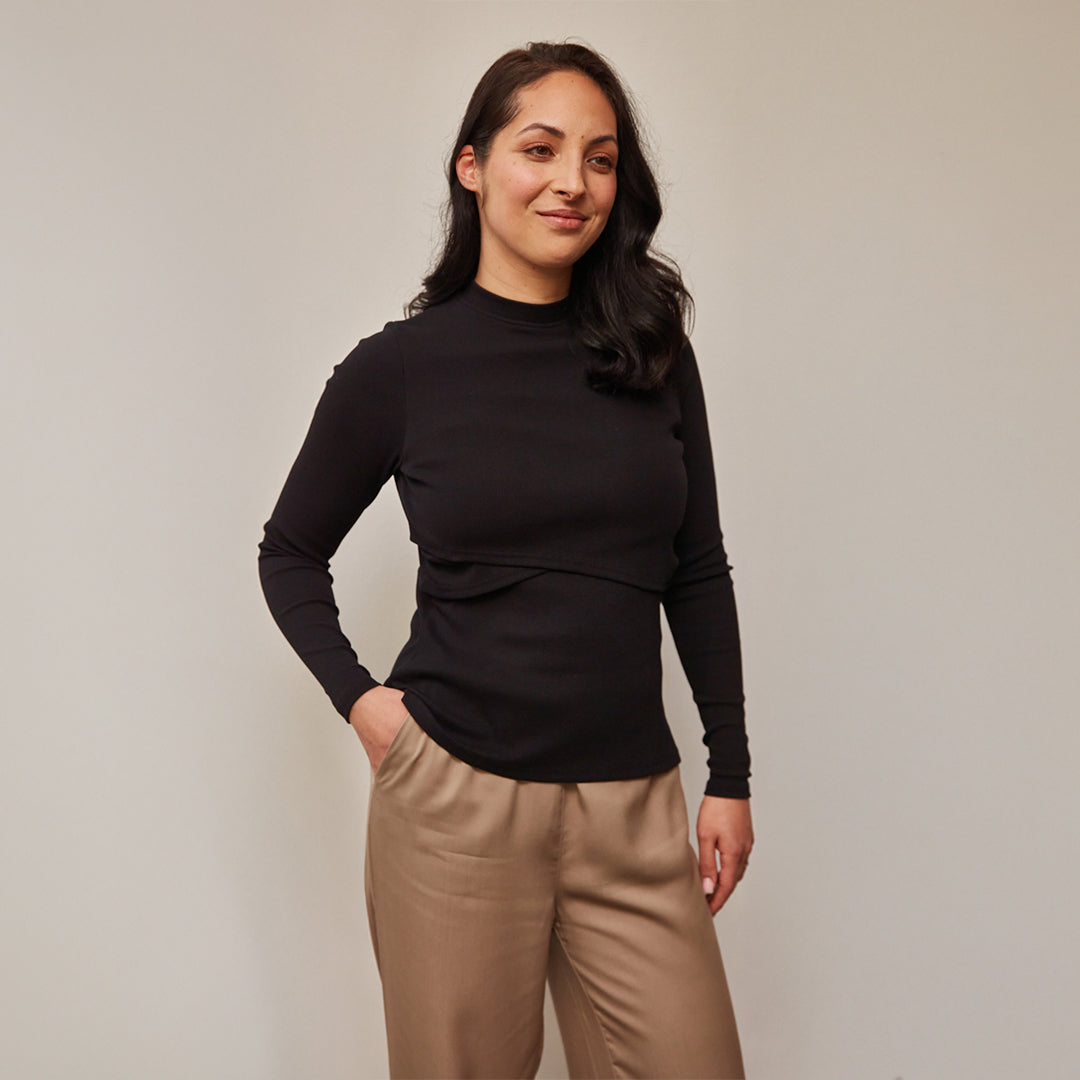 Jasmine Still-Longsleeve aus Bio-Baumwolle